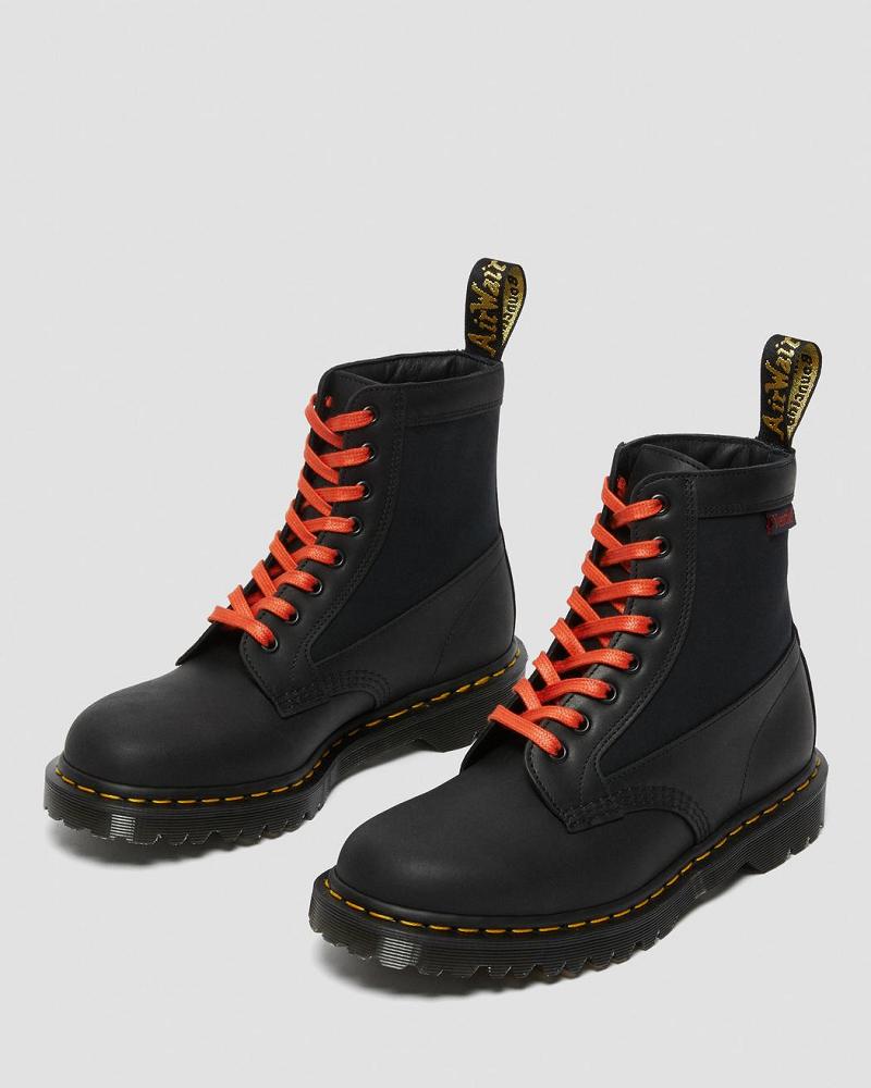 Dr Martens 1460 Panel Made in England Læder Snørestøvler Dame Sort | DK 173CTV